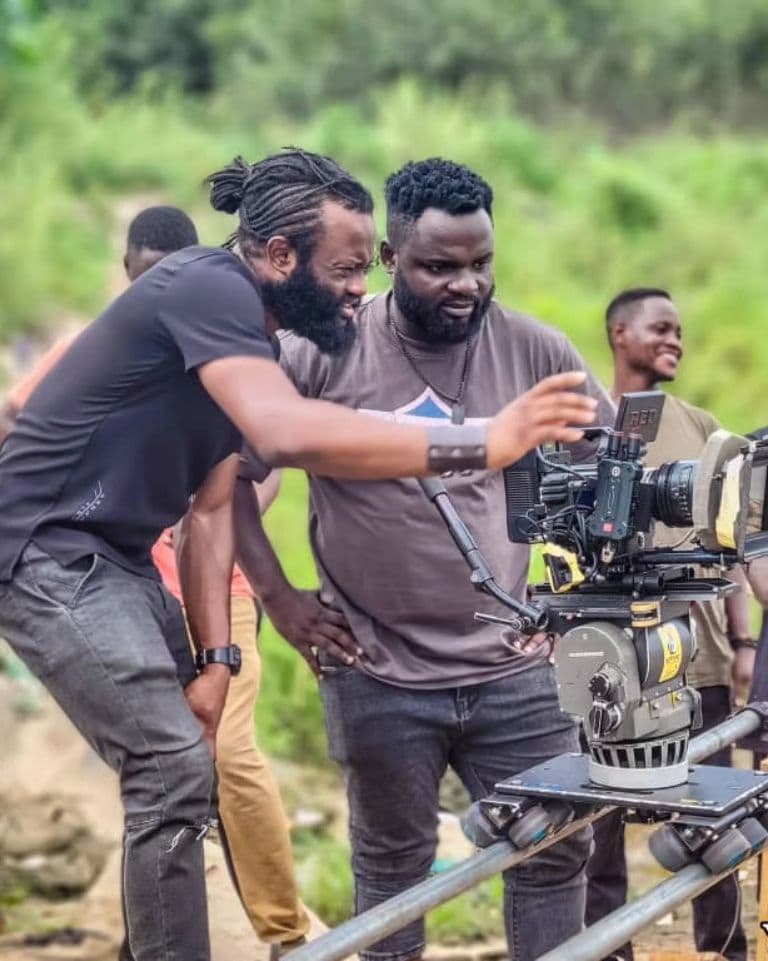 Ejike on set — behind the scenes 11