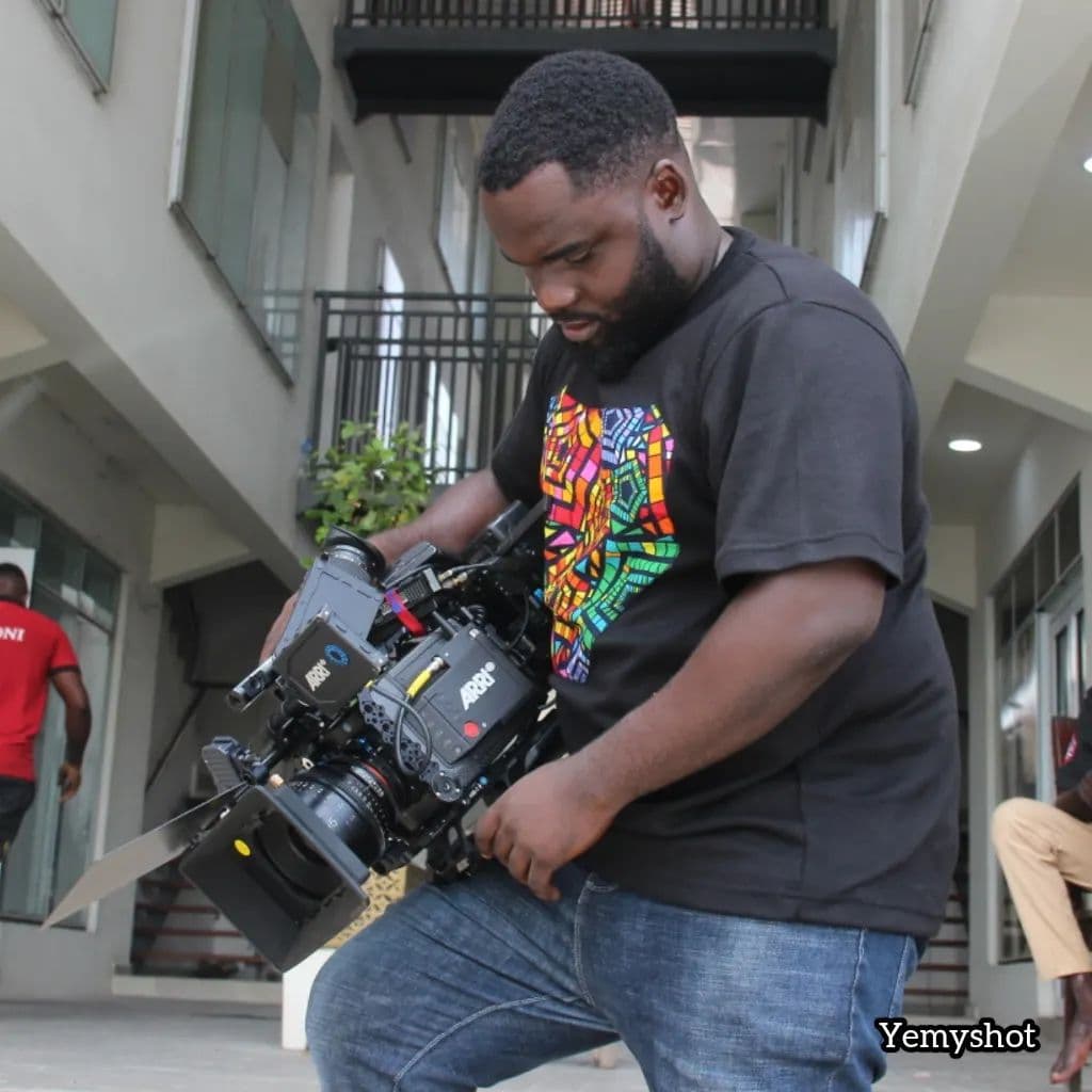 Ejike on set — behind the scenes 17