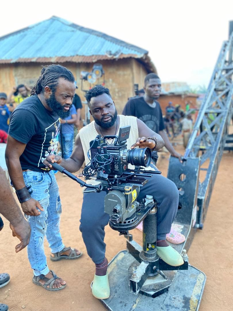 Ejike on set — behind the scenes 19