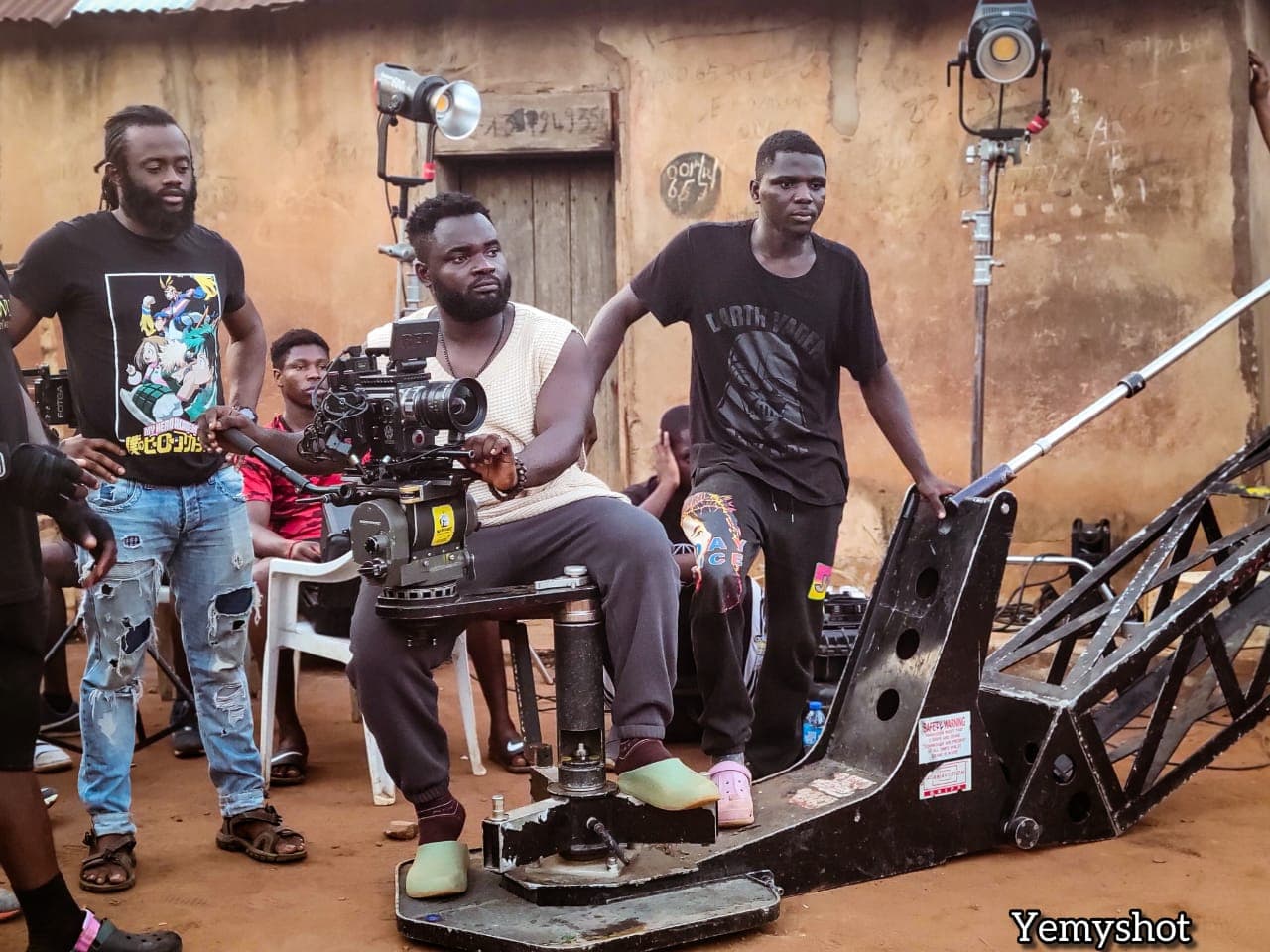 Ejike on set — behind the scenes 21