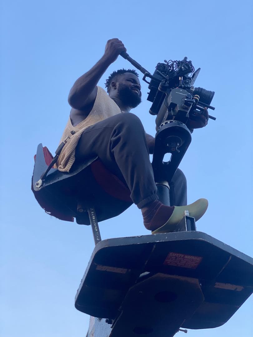 Ejike on set — behind the scenes 25