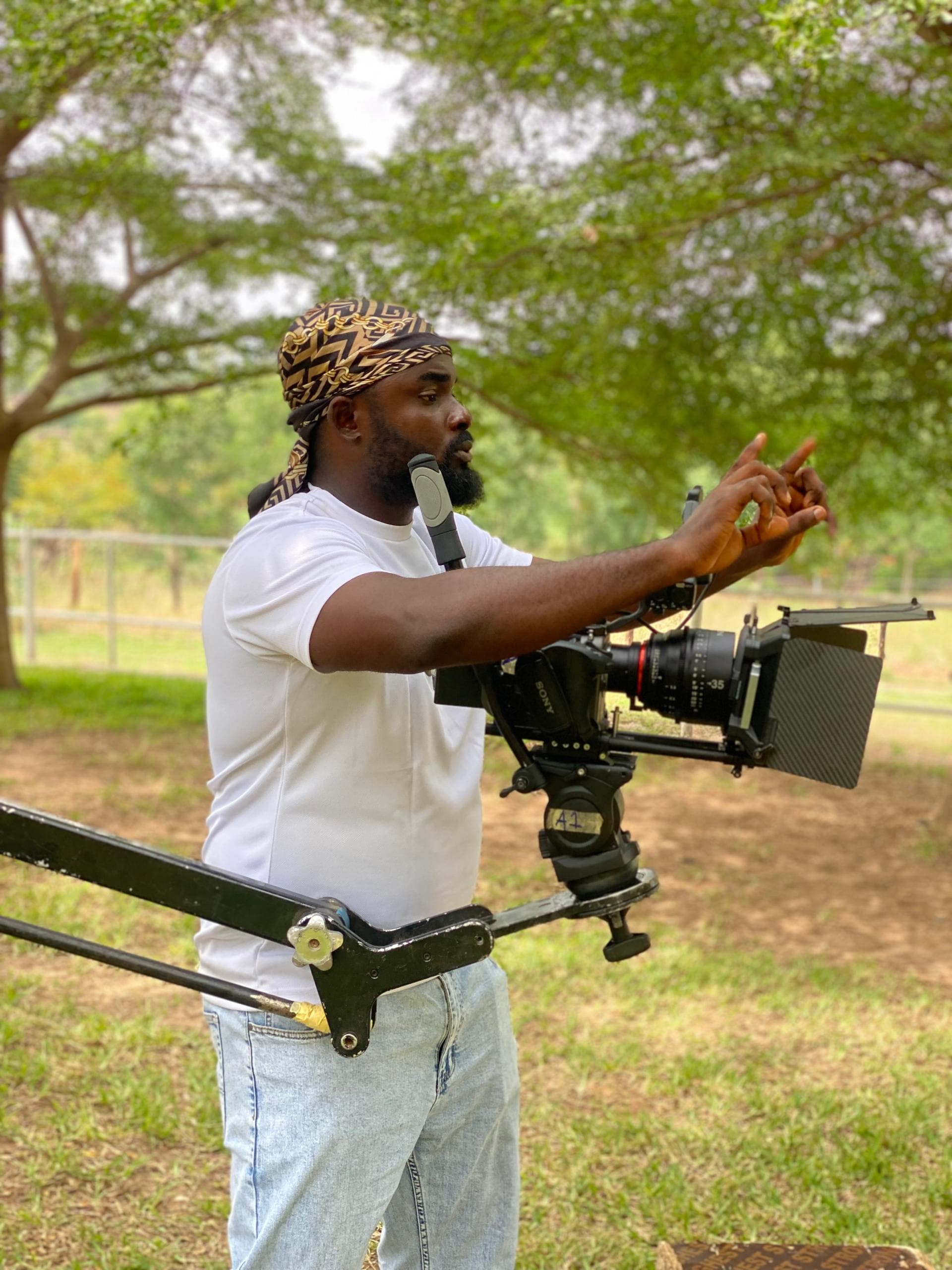 Ejike on set — behind the scenes 27