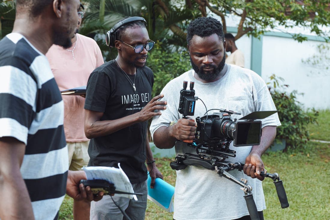 Ejike on set — behind the scenes 28