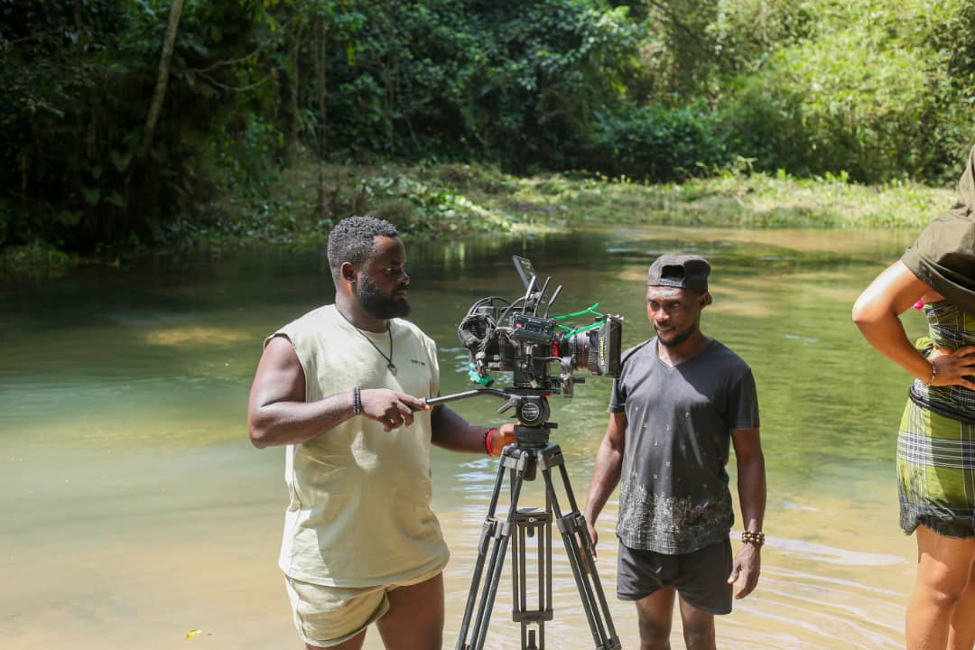 Ejike on set — behind the scenes 3
