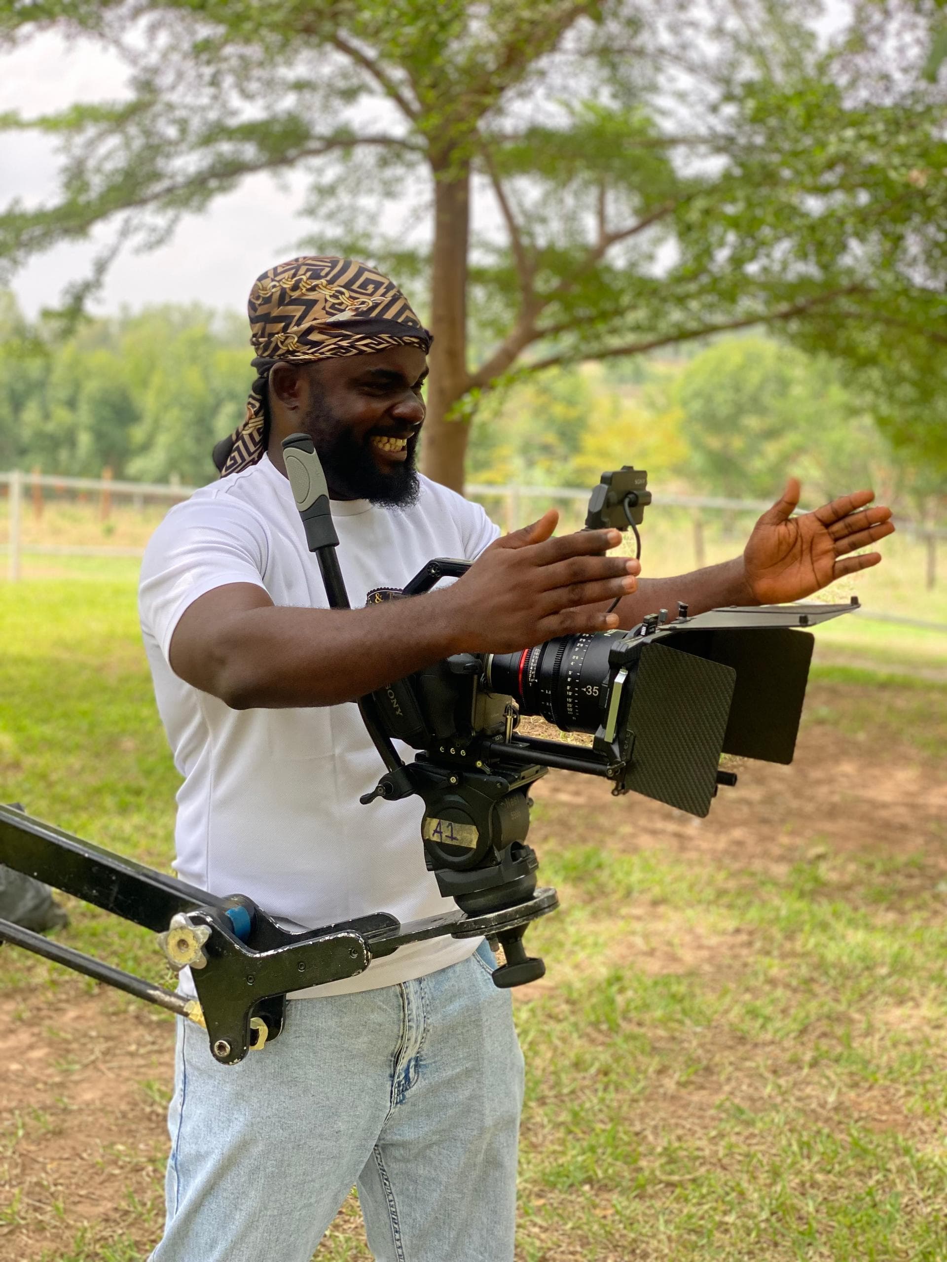 Ejike on set — behind the scenes 30