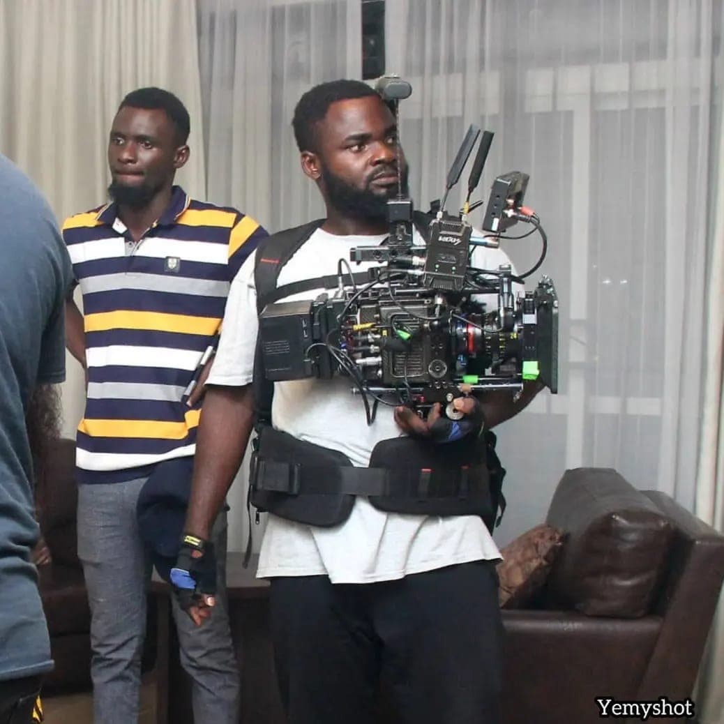 Ejike on set — behind the scenes 34