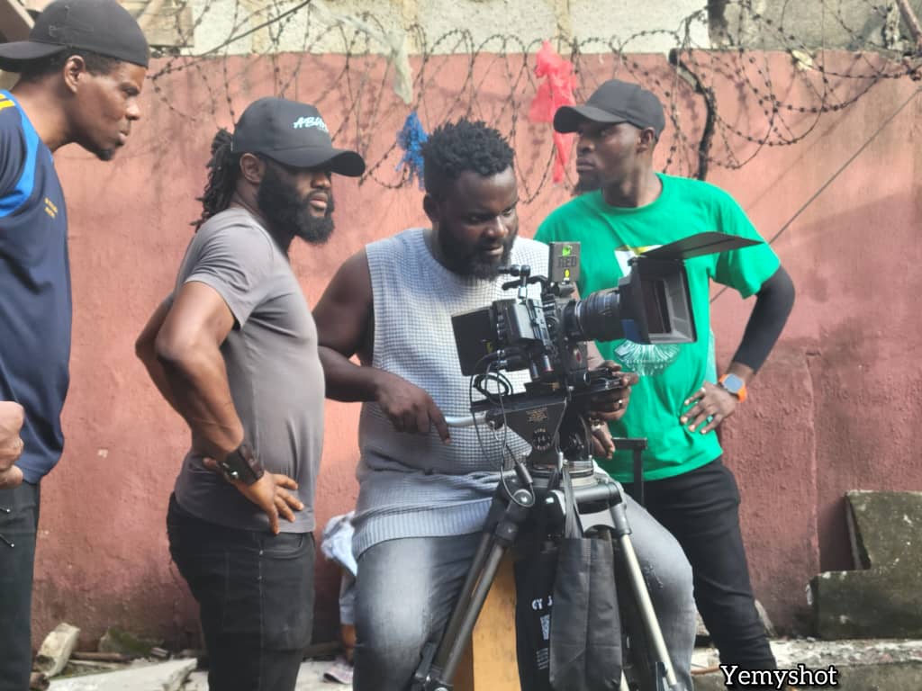 Ejike on set — behind the scenes 35
