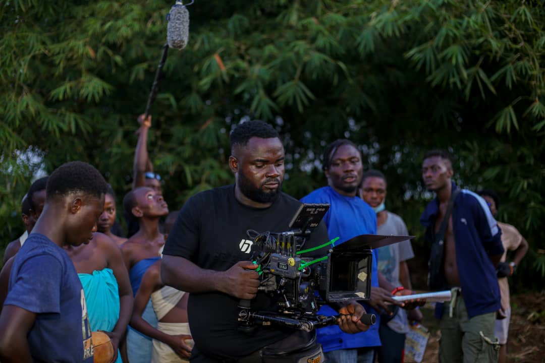 Ejike on set — behind the scenes 4