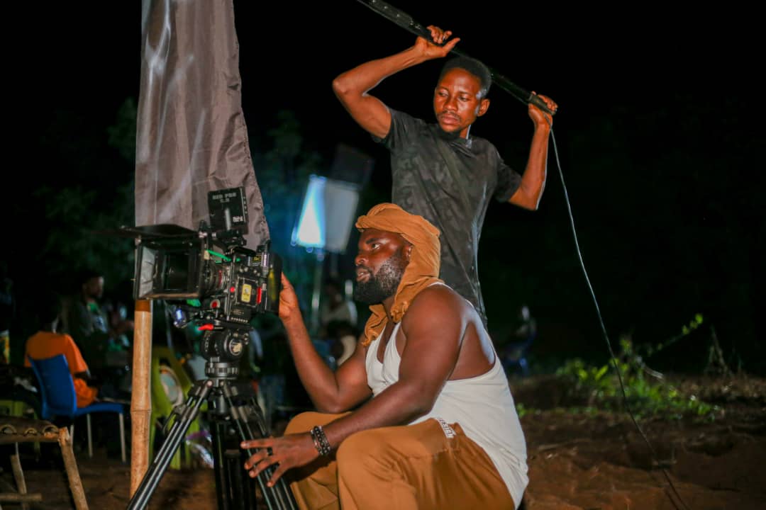 Ejike on set — behind the scenes 5