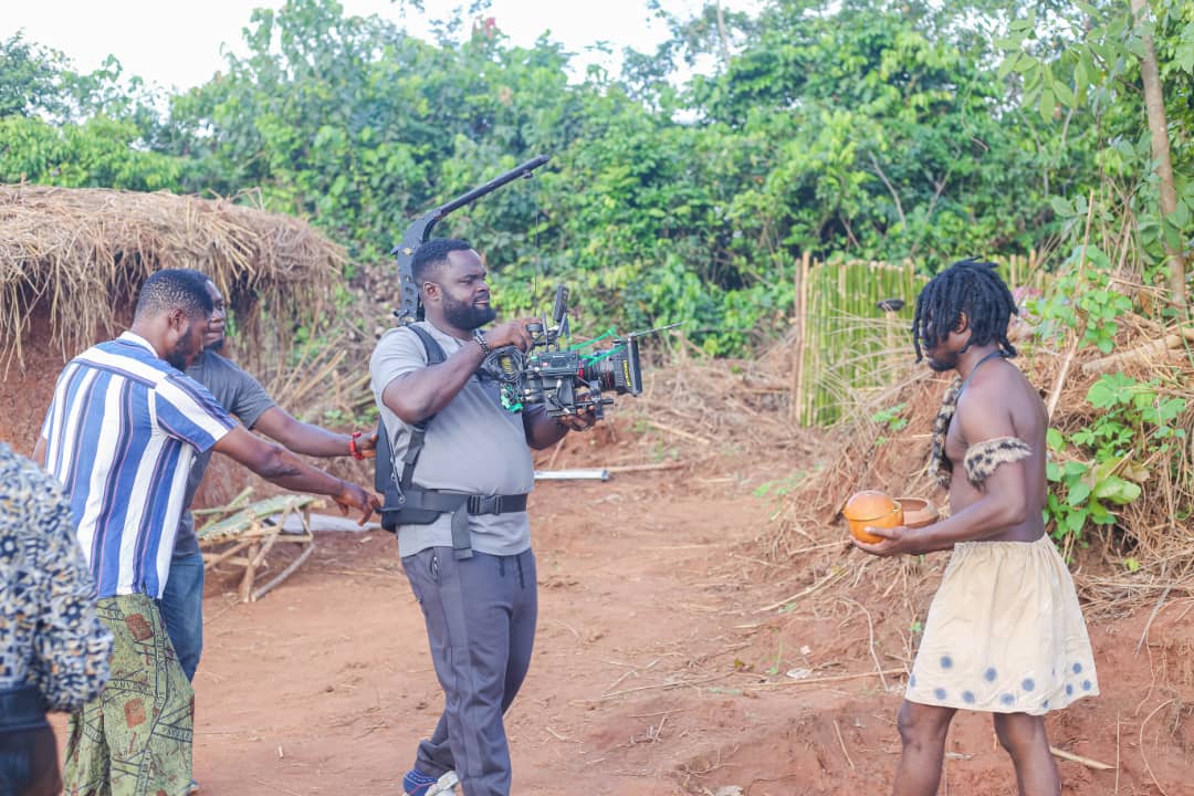 Ejike on set — behind the scenes 6
