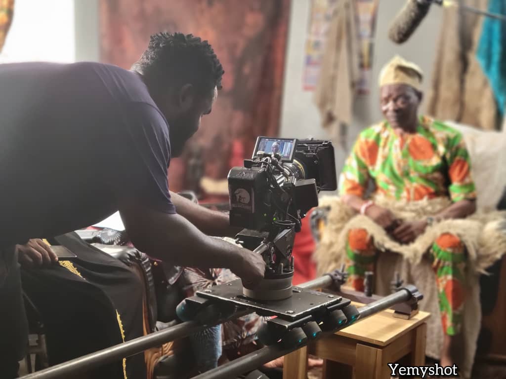 Ejike on set — behind the scenes 7