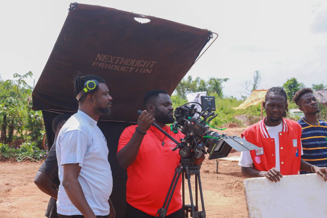 Ejike on set — behind the scenes 9